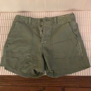 Gap navy green utility shorts